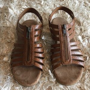 Brown gladiator sandals